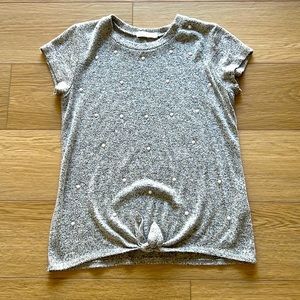 Occasion knit. Gorgeous pearl like embellishments top. Girls